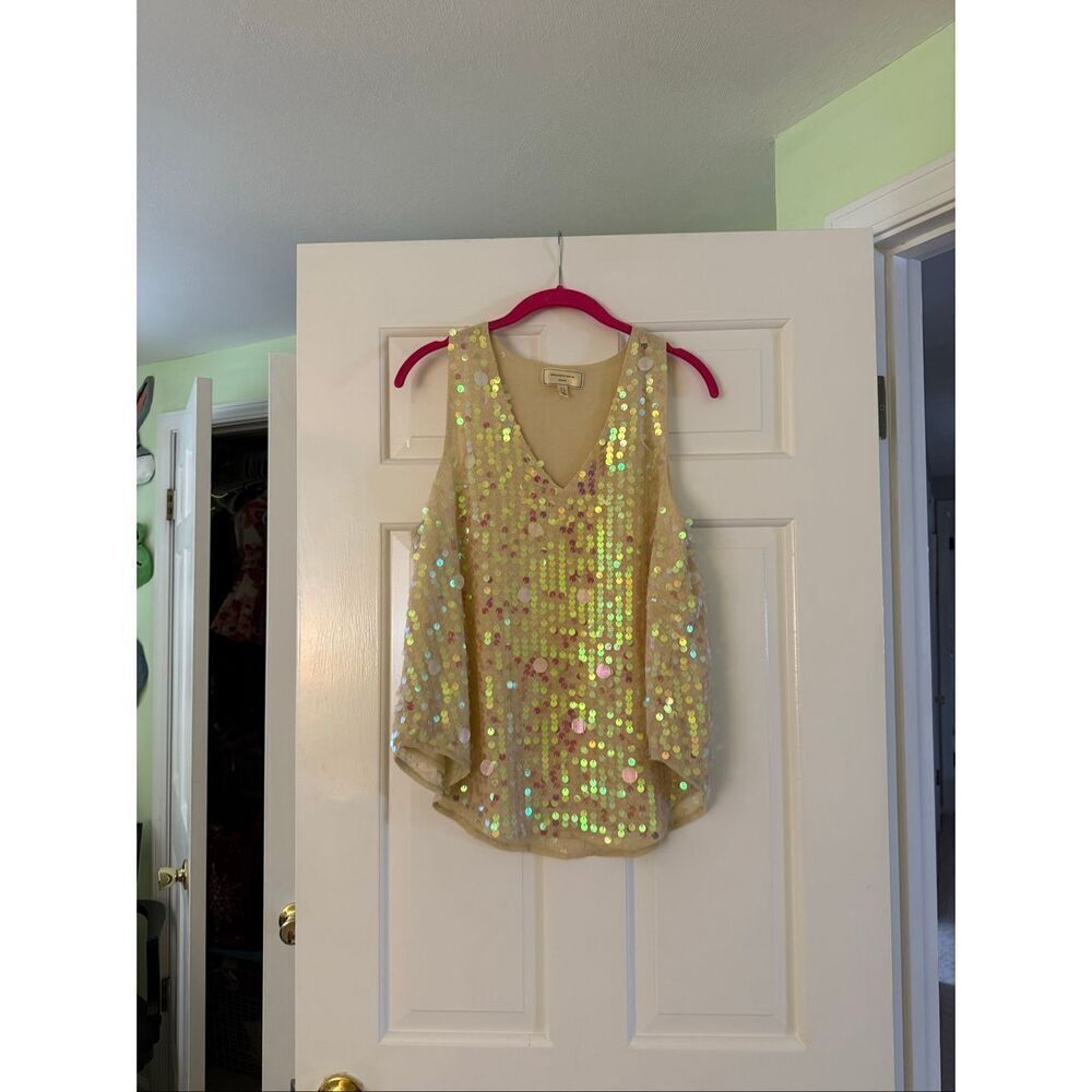 Anthropologie Moulinette Soeurs V-Neck Swing Tank